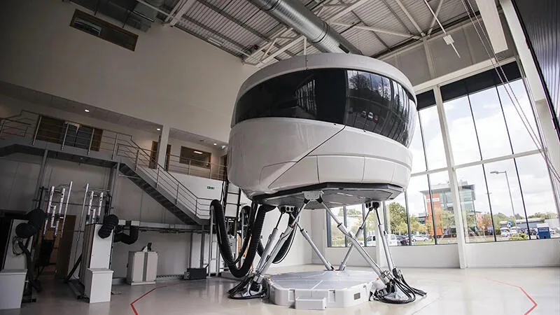 Airbus A320 full flight simulator used for simulator repair and maintenance support